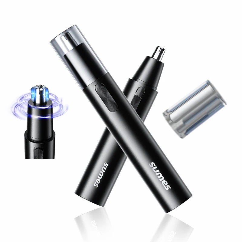 Professional Painless Electric USB Rechargeable Beard Eyebrow Ear Nose Hair Cutting Trimmer Remover For Female And Man