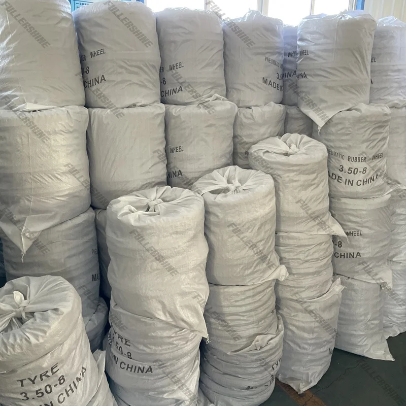 300Kgs heavy load capacity air rubber wheel 3.50-8 6PR