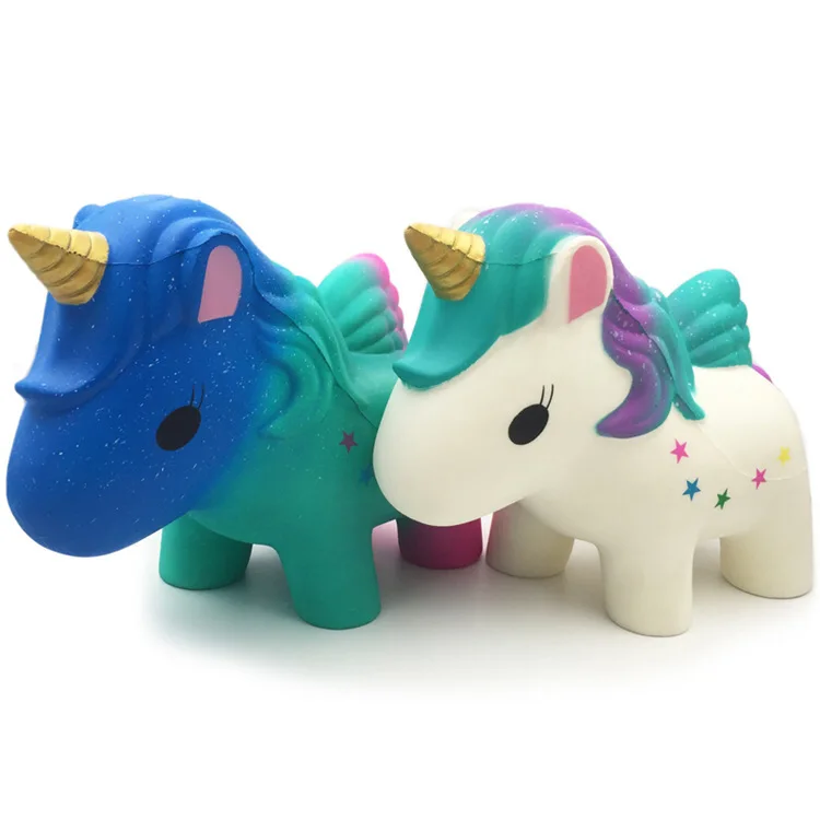 Amazon Hot Sale Squishies Unicorn Horse Kawaii Soft Squishy Slow Rising Stress Relief Squeeze Toys