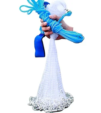 2,4-7,2 м рыболовная сеть с грузилами, американские литые сети, ручной заброс, жаберная сеть