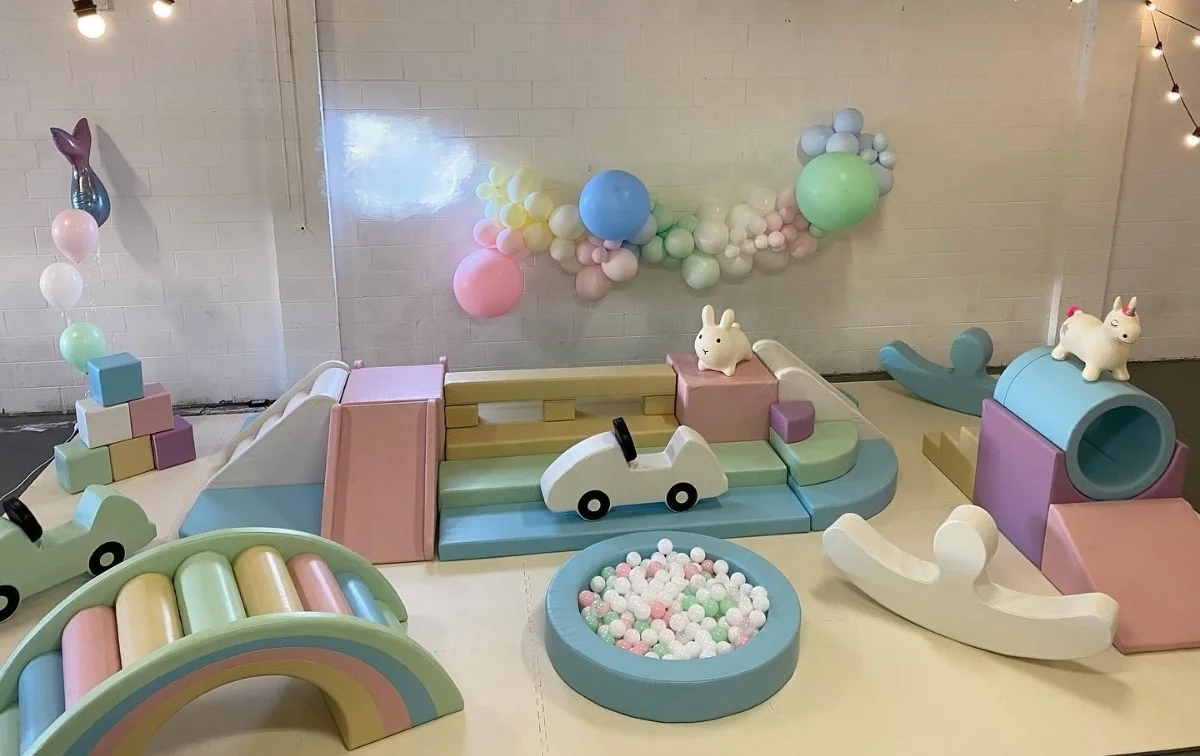 Manufacturer White Fence Kids Outdoor Soft Playground for Children Toys Play Set