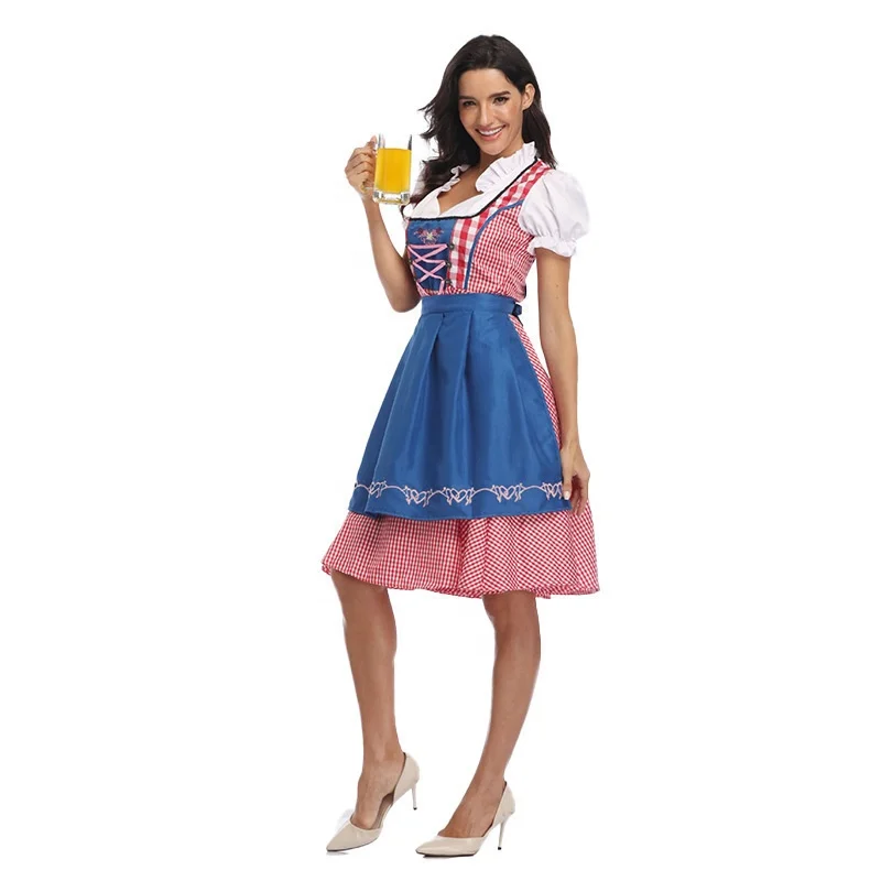 2023 Hot Sale Oktoberfest Costume Germany Traditional Bavarian National Dress Maid Dress Cosplay Costume