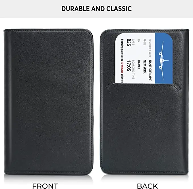 Travel Wallet Passport Holder Passport Case, Leather Passport Wallet for Men
