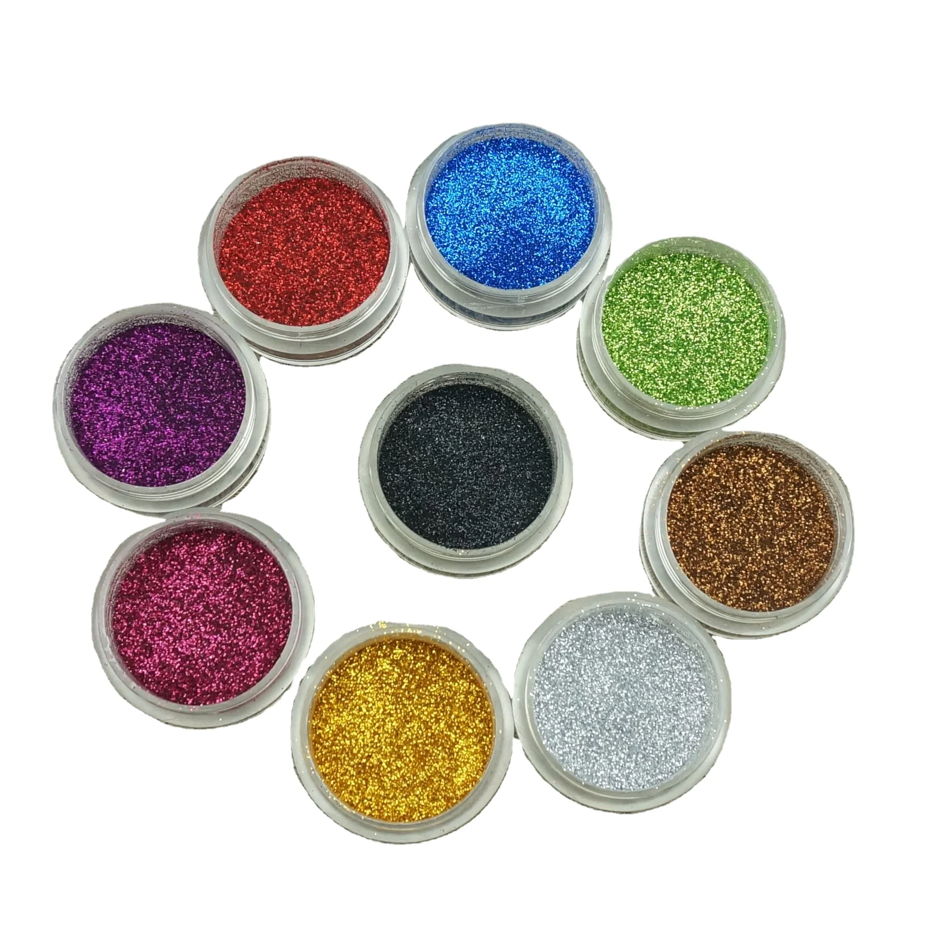 Eco Friendly Colorful PET glitter powder for Christmas Decoration gold glitter powder manufacturer