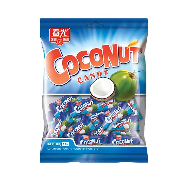 CHUN GUANG brand confectionary, hard boiled sugar, HALAL KOSHER Coconut Candy