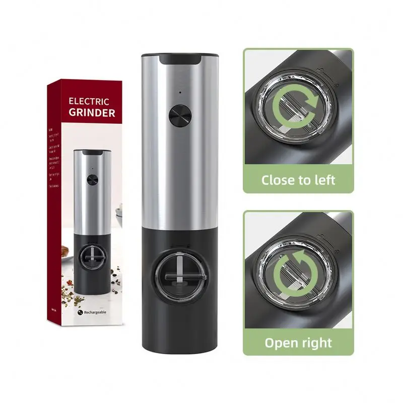 New Design Abs One Hand Operation Professional Grade, Heavy Duty Mill Pepper Grinder Gift With Refillable