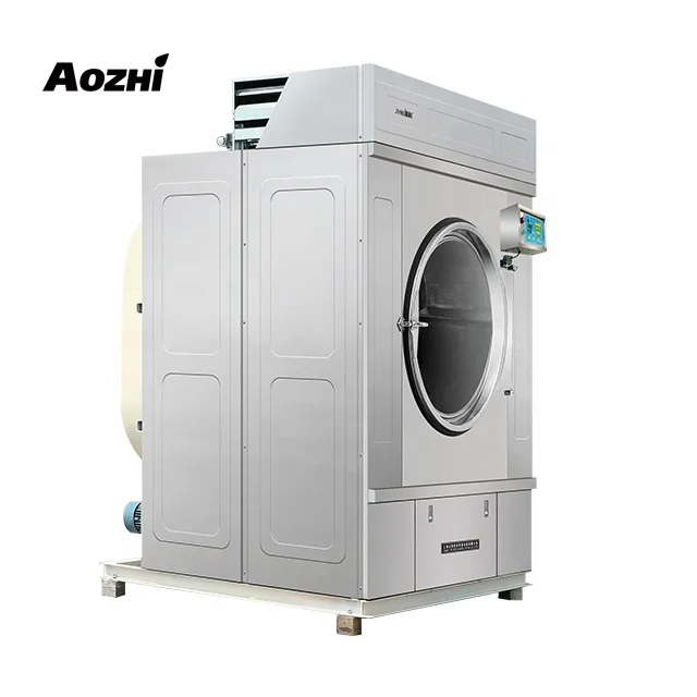 AOZHI 25 кг газовая машина для сушки одежды из нержавеющей стали сушилка коммерческого прачечного