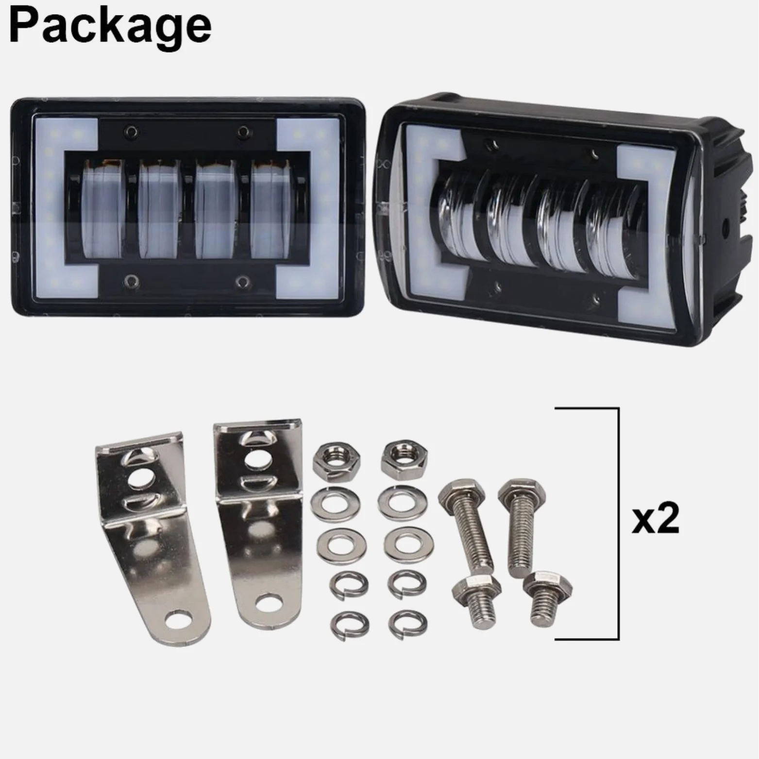 ACTEAM china munafacturer wholesale 4 inch DC12V led work light for trucks car dot approved truck spots lights