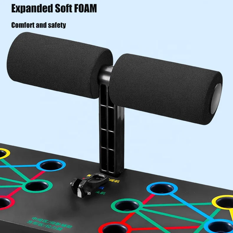 FAST TO SHIP In Stock Push-up Board Fitness Power Press 9 in 1 Push Up Board with Resistance Bands