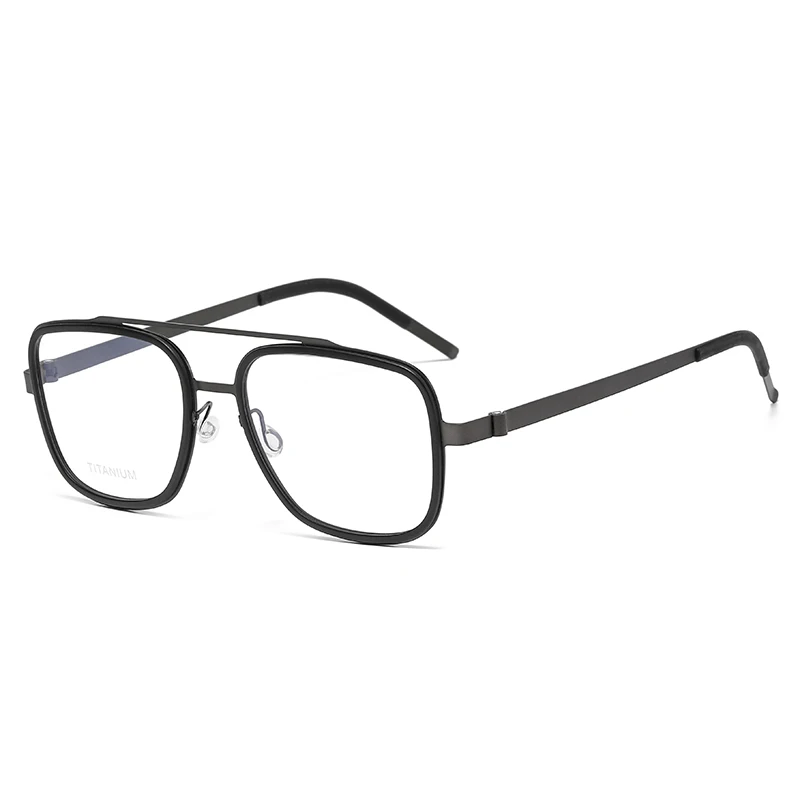 Flexible Double Bridge Ultralight Glasses Men Women Spectacles Male Optical Frames Computer Eyeglasses Fashion Titanium Eyewear