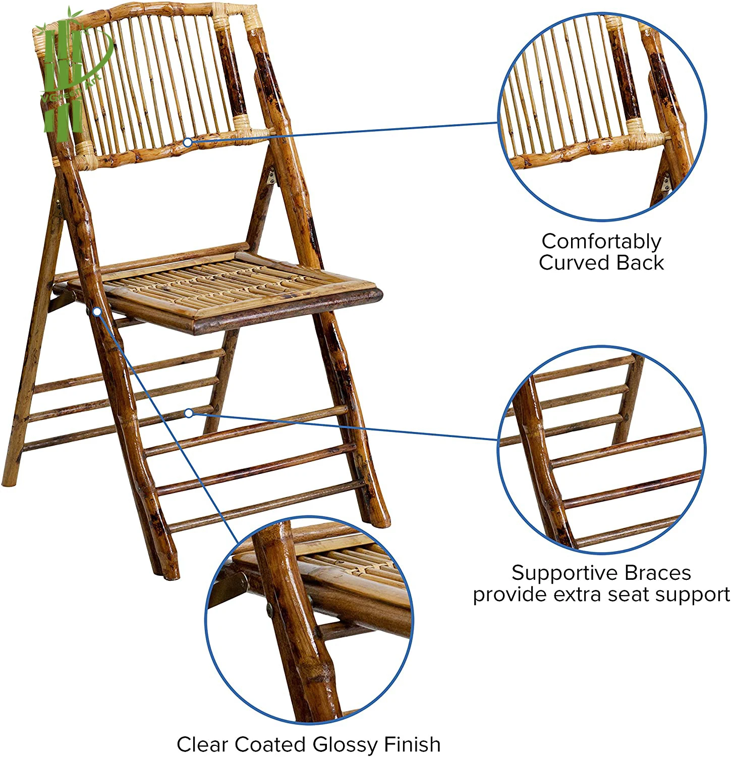Bamboo Folding Chair, Bamboo Dining Chair, Bamboo Furniture Relax Handmade Wholesale in Vietnam 2022