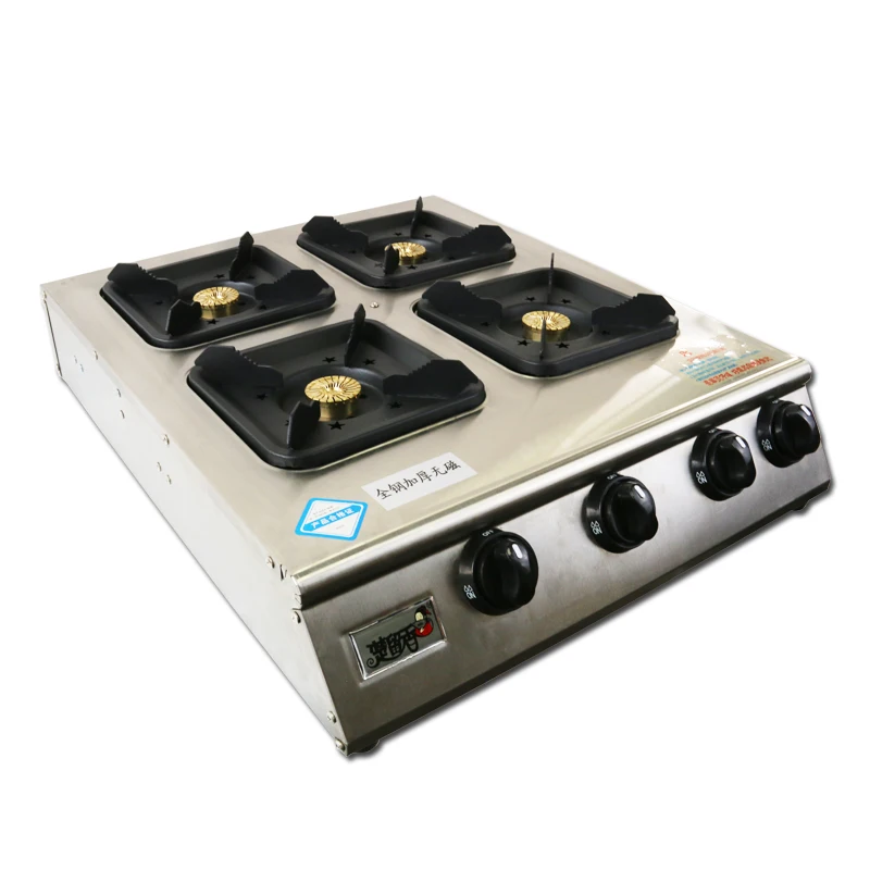 Одноэлементная варочная панель квадратной формы с 4 горелками, запчасти для газовой плиты