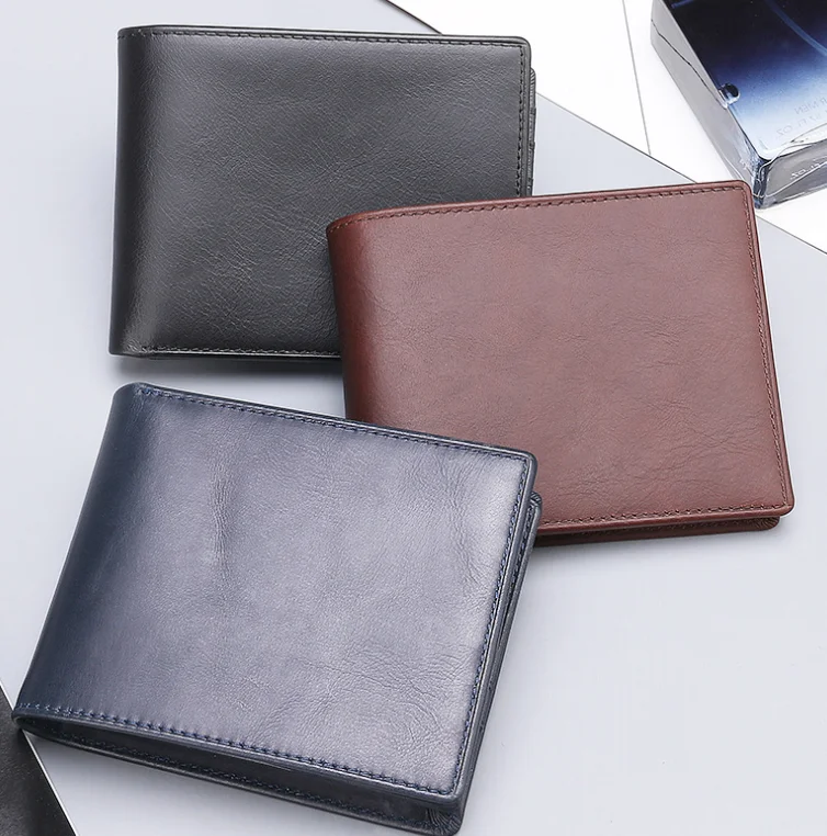  Новое поступление 2021 роскошный кожаный кошелек подарочный набор для мужчин подарок на день отца с кожаным кошельком и брелоком ручка логотипом заказ