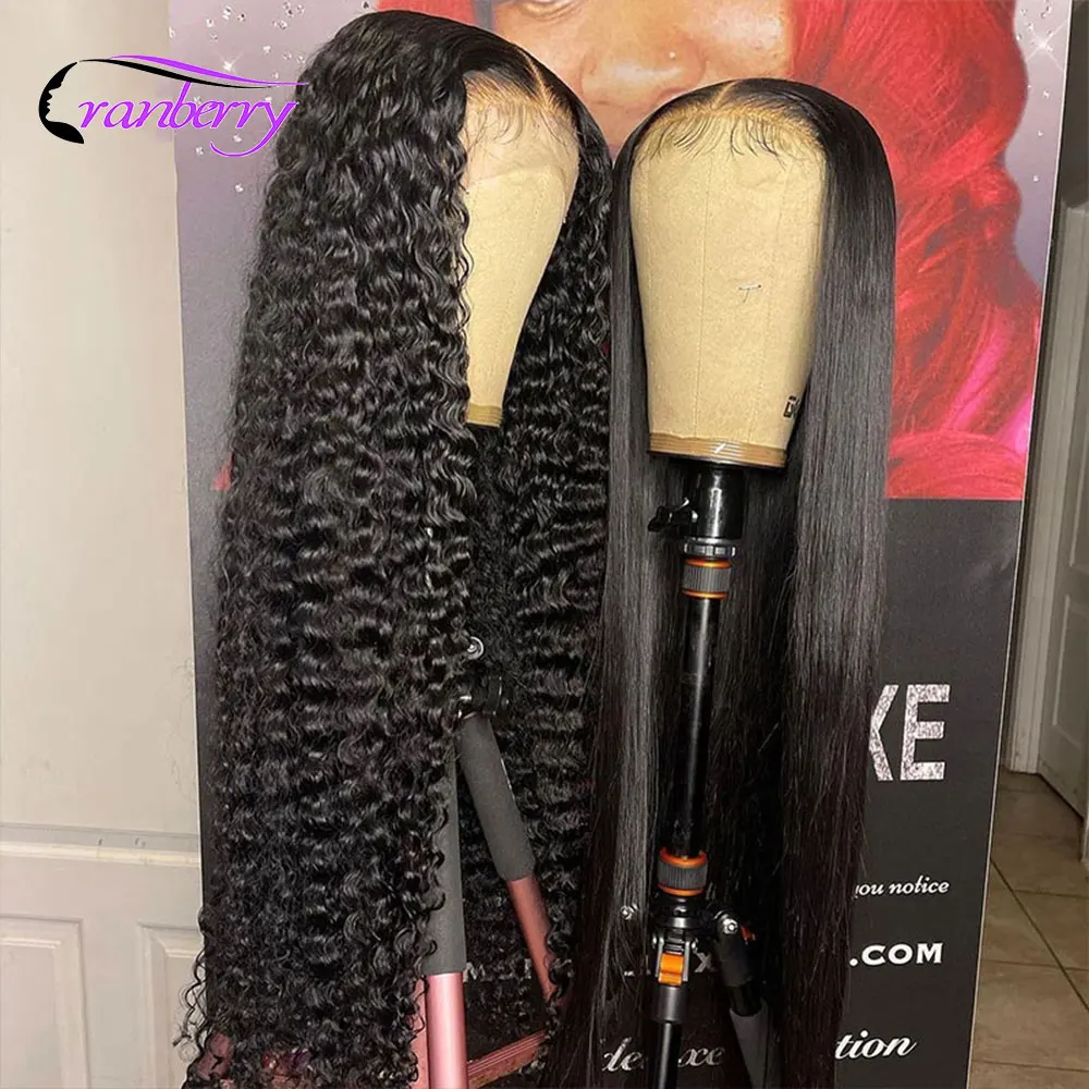 Wholesale vendor 13x4 hd transparent kinky curly bob peruvian deep wave 360 swiss lace frontal human hair wigs with baby hair