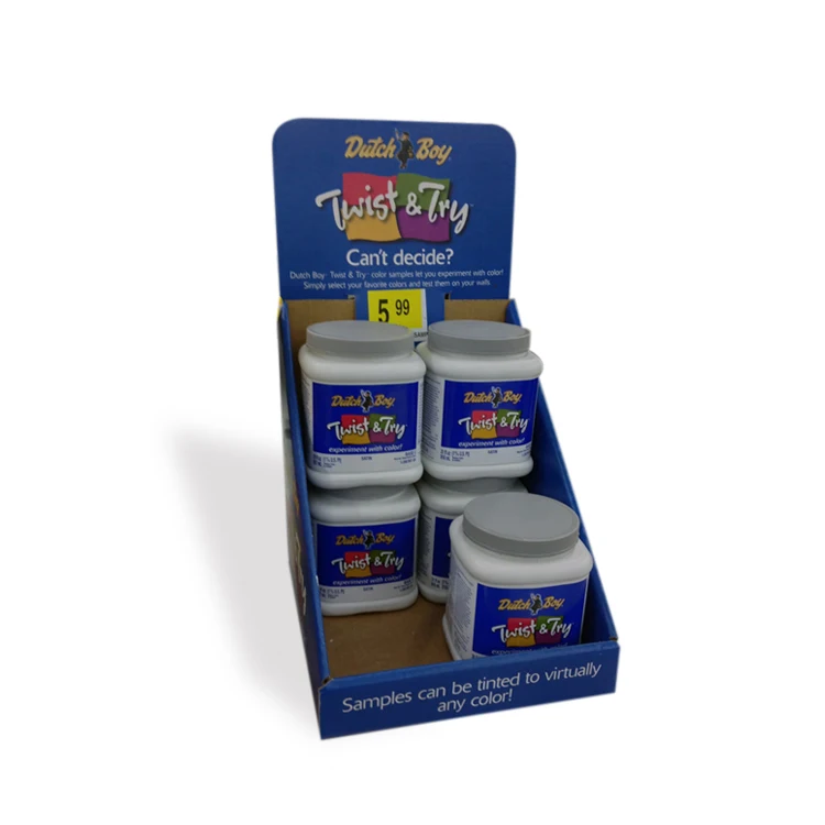 High Quality Supermarket Pharmacy Counter Display Pdq Display Box Retail Cardboard Drugstores Display Box