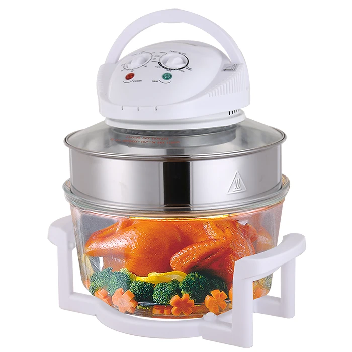 3 in 1 12L No Oil Less Fat Turbo Convection Oven Halogen Oven for Home Air Fryer Halogen Oven