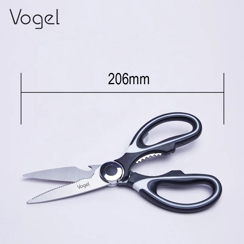 Hot selling Heavy Duty Stainless steel kitchen multi-functional kitchen shears with kitchen scissors