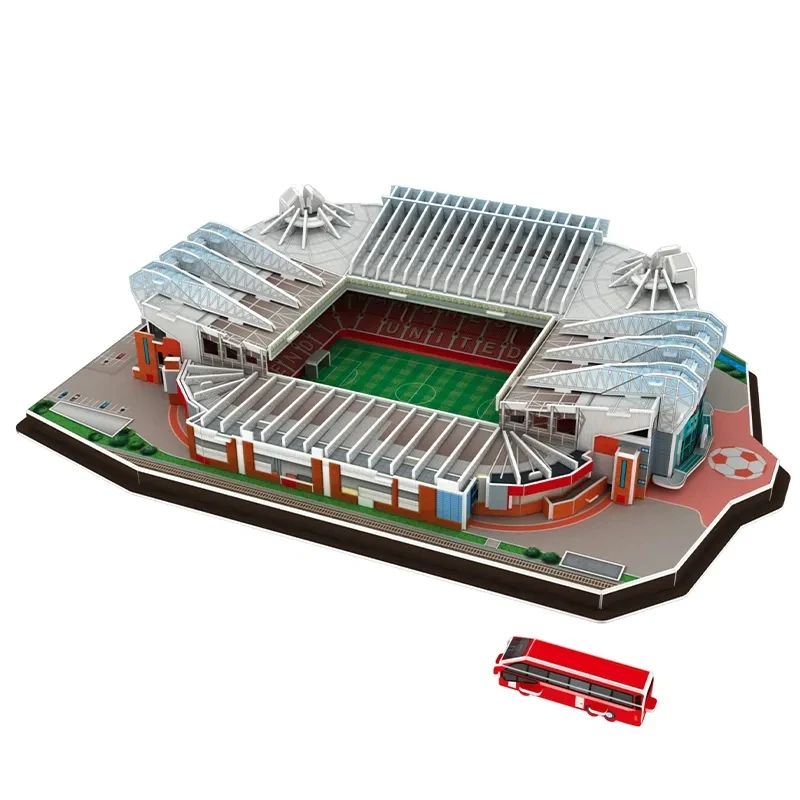 2024 World Famous Architecture Football Stadium 3D Paper Puzzle Home Decor DIY Assemble Paper Model Toy For Children And Adults