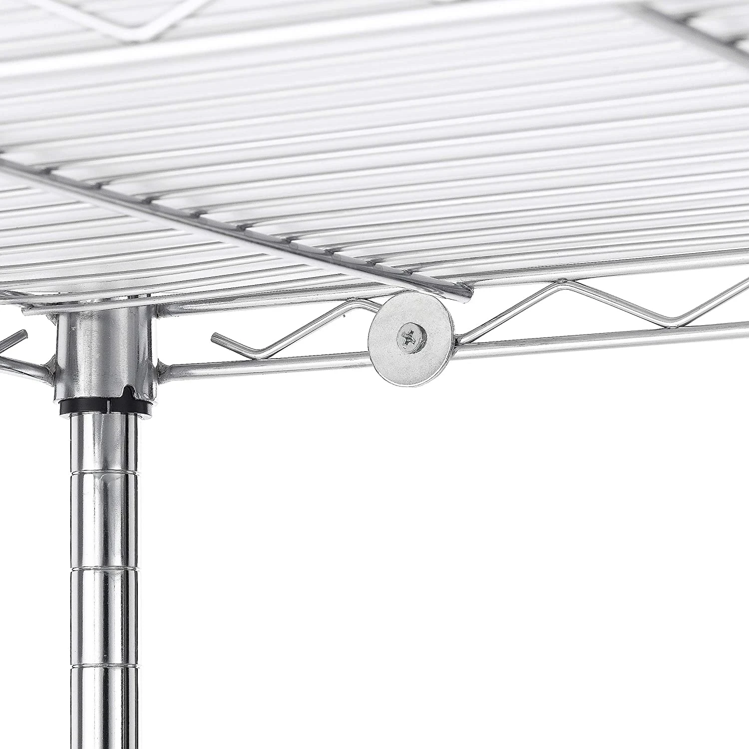 Cheap Durable Easy Assemble Chrome Wire Shelf 5 Tier Kitchen Storage Shelf Adjustable Wire Shelving