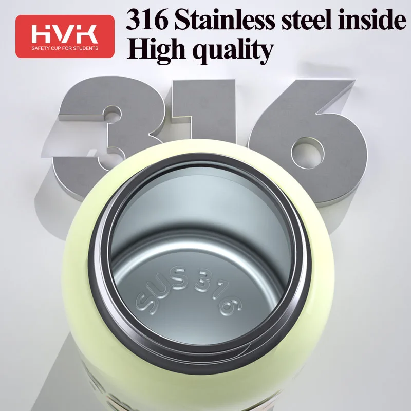 Stainless Steel Water Bottle 30oz 600mL All In 1 Leakage-proof Locking Ring with Small Pot Strap Handle