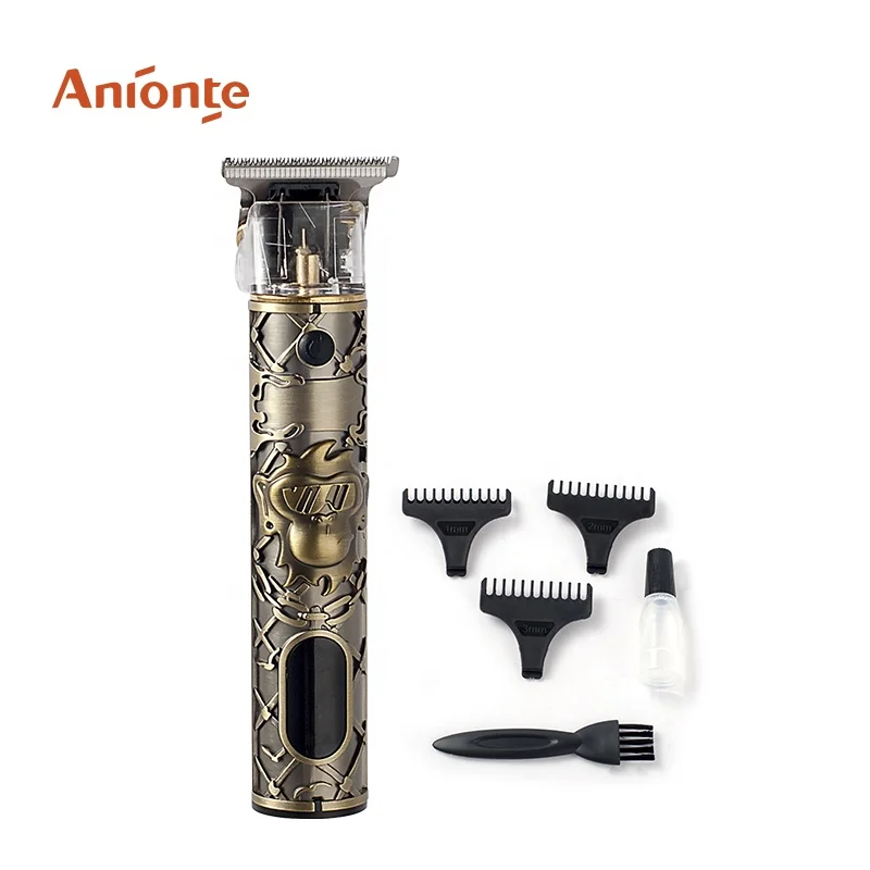 NEW ARRIVAL All Metal Rechargeable hair trimmer hair clipper with LED display
