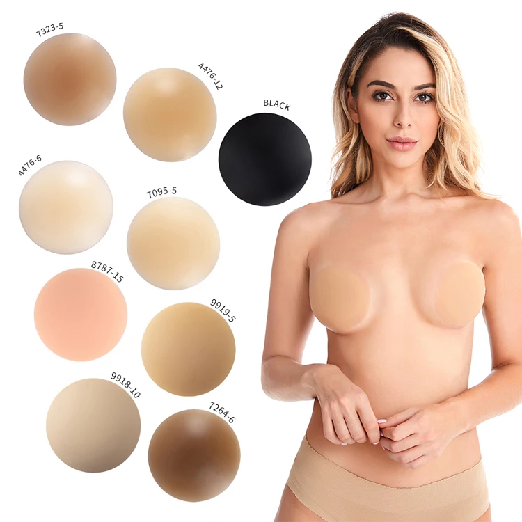 Waterproof Self Adhesive Non Glue Nipple Cover Sticky Adhesive Silicone Nipple Patches For Women