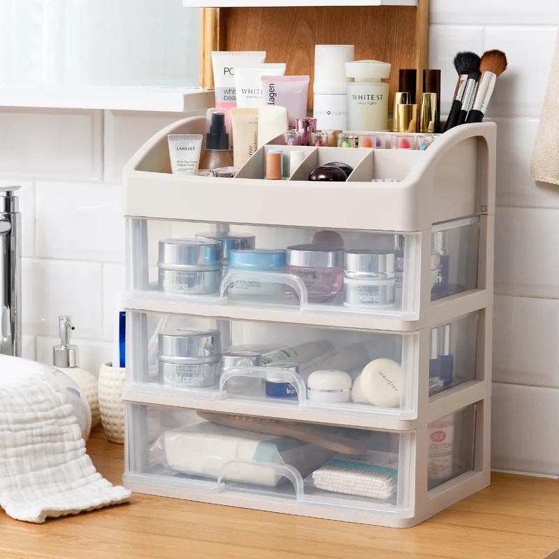 
Makeup Storage Box Cosmetic Organizer Multi-layer Drawer for Bathroom Bedroom, Keeping Your Dressing Table More Tidy 