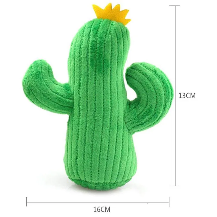 New style corn cactus shape interactive plush toy includes beep pet supplies dog toy
