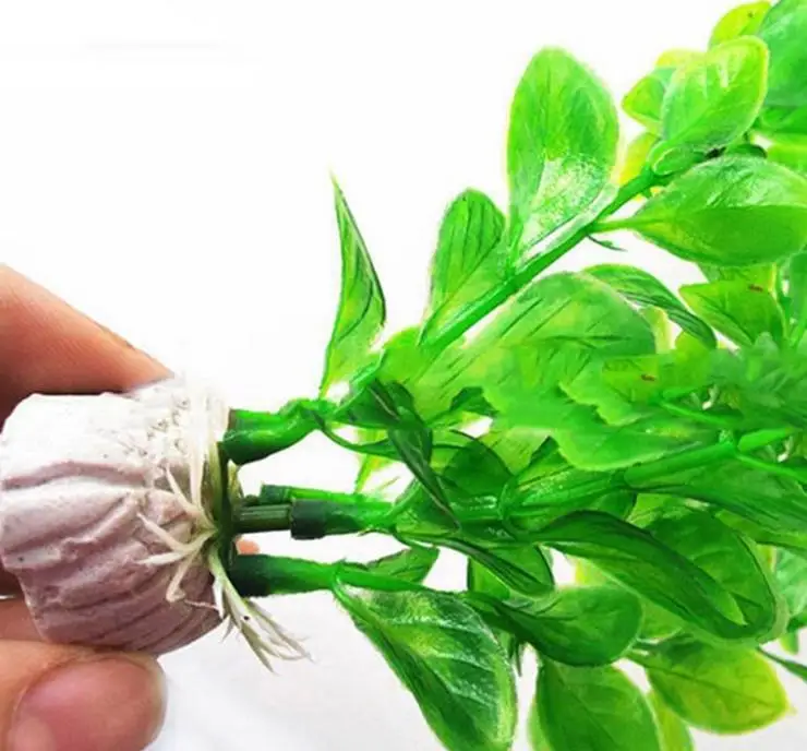 Simulation Water Grass 25cm Long Plastic Green Grass Aquarium Decoration Fish  Decorated with Fake Water Grass