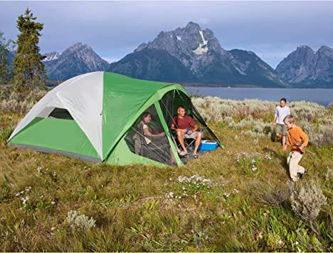 HOT 8 Person 27.25*11*10.75 inches dome tent camping tent with screen room with screen porch CHINA