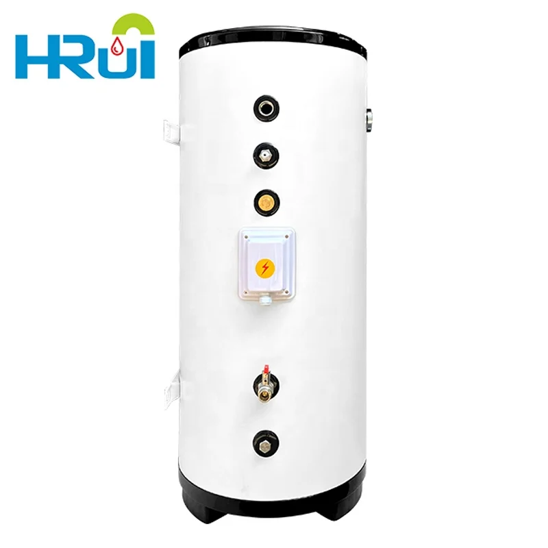 Mini Split Heat Pump Buffer Tank or Domestic Hot Water Storage Tank with Thermometer for family