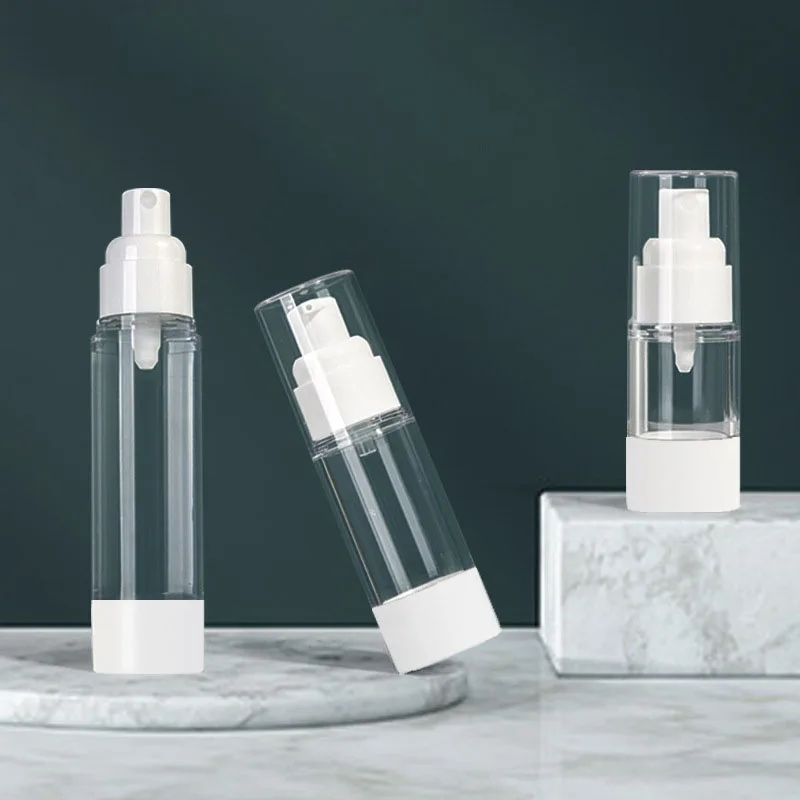 50ml Cosmetic Airless Bottle Transparent Lotion Cream Essence  Bottle AS Lotion Cream Liquid Spray Travel Dispensing Container