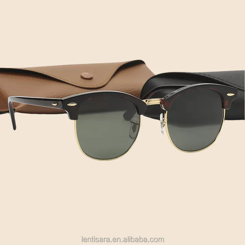 Модные солнцезащитные очки унисекс классические ретро UV400 Солнцезащитные в оранжевой оправе