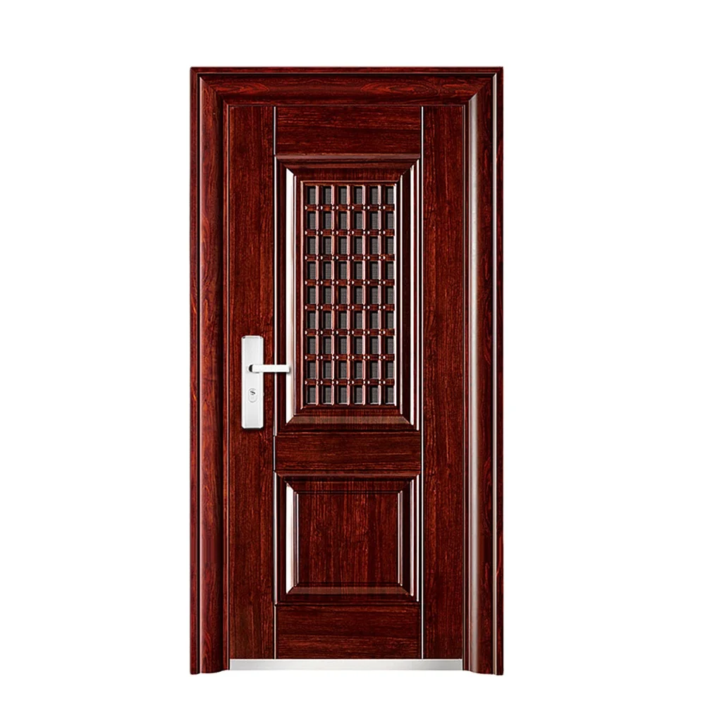 High Security Exterior Front Main Safety Security Door In Door With Opening 304 Stainless Steel For Home Swing Modern Left/right