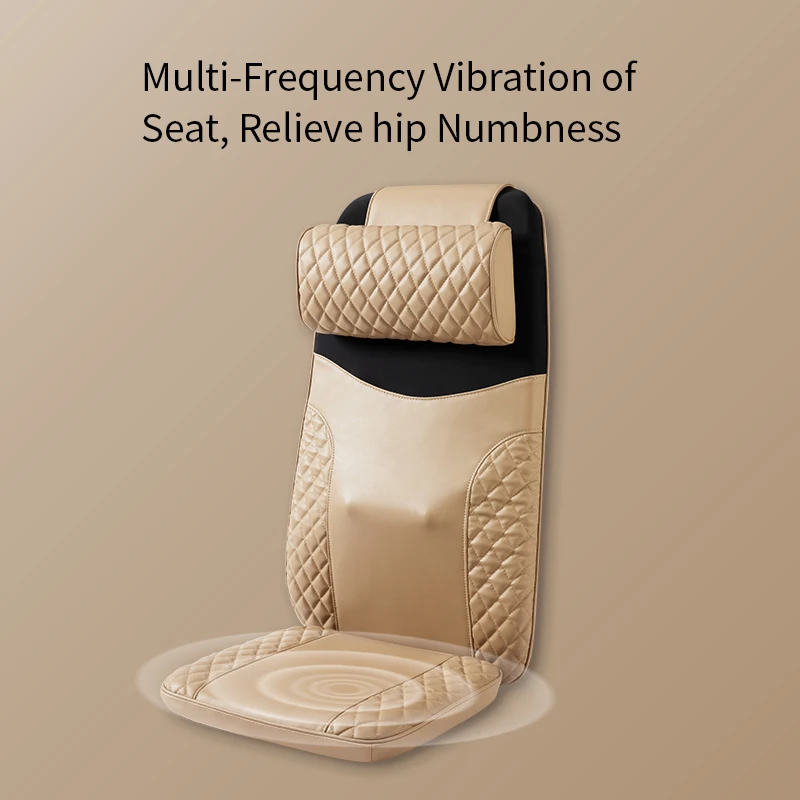 Tapping Kneading Air Compression Shiatsu Vibrating Massage Cushion car seat massager OEM Power ROHS Color massage seat