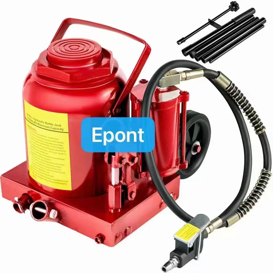 EPONT 50 Ton Air Pump Hydraulic Bottle Jack Truck Lift Jack For Car tool cars jack