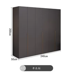 Modern simple wardrobe household bedroom desk cabinet one economy simple wardrobe with computer desk integral wardrobe