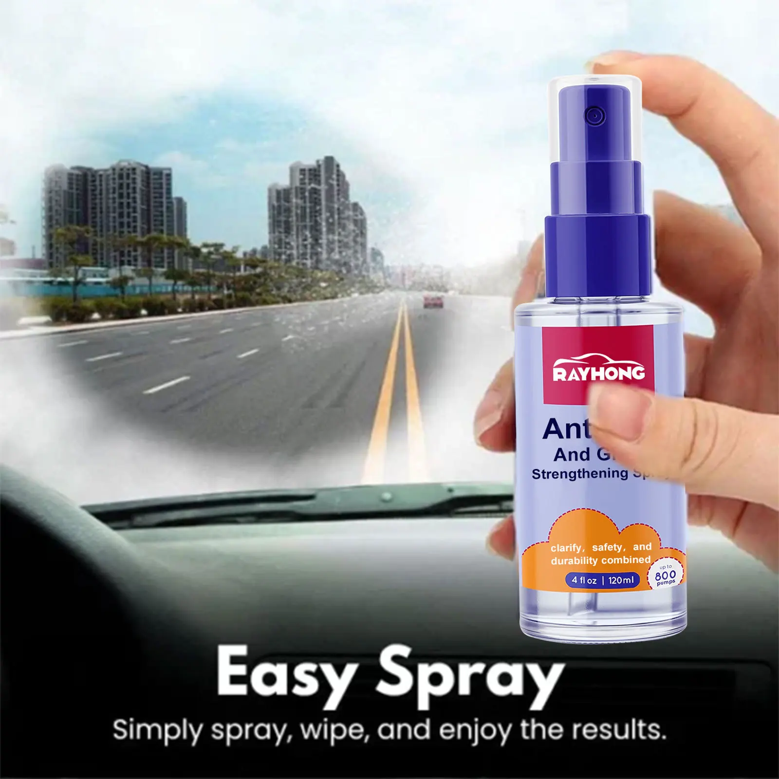 New Rayhong Glass Fog Repel Spray For Auto Motorcycle Mirror And Eyeglass Antifogging Agent Spray Defogger