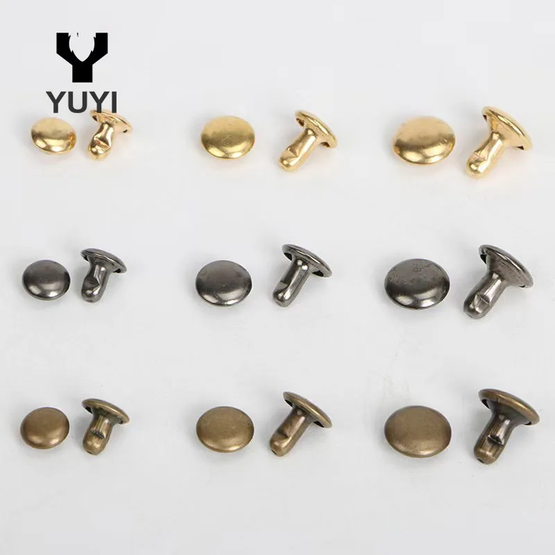 Wholesale cheap double head rivet for clothing shoes and bags