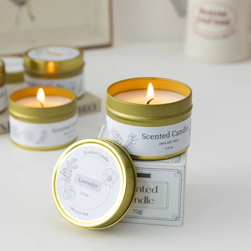 Hot Sell Women and Men Gift Long Lasting Handmade Highly Scented Soy Bean Wax Candle