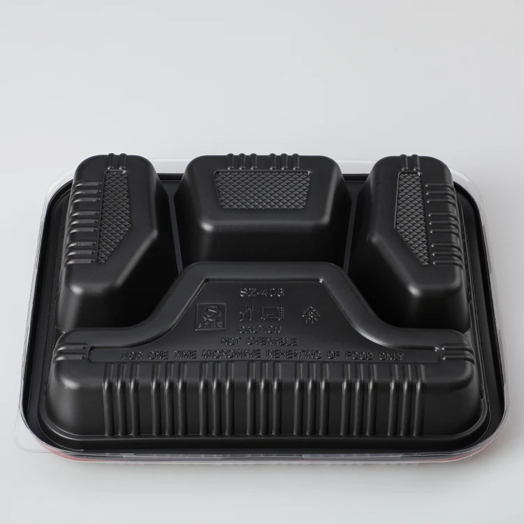SZ-408 food storage plastic disposable 4-compartment food container