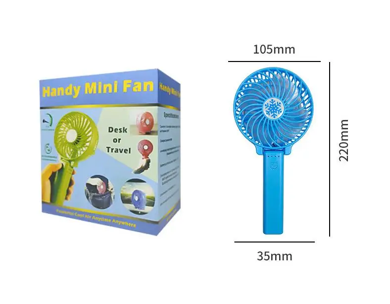 Foldable Outdoor Portable Mini Fan Battery USB Handy Handheld Rechargeable with Light
