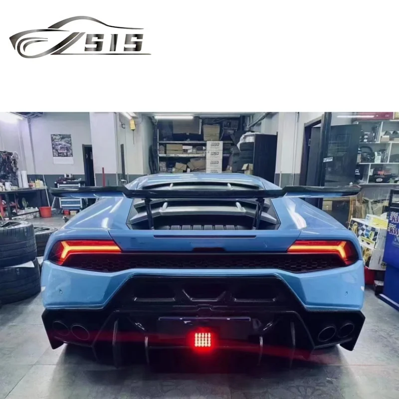 High Quality Carbon Fiber Material Lamborgni Huracan Lp580 Vrs Style Front Bumper With Tips Side Skirt Rear Bumper Body Kit