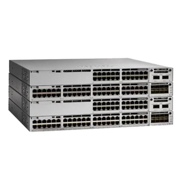 New in stock 9300 series network switch 48 port POE C9300-48P-E C9300-48T-A industrial network switches