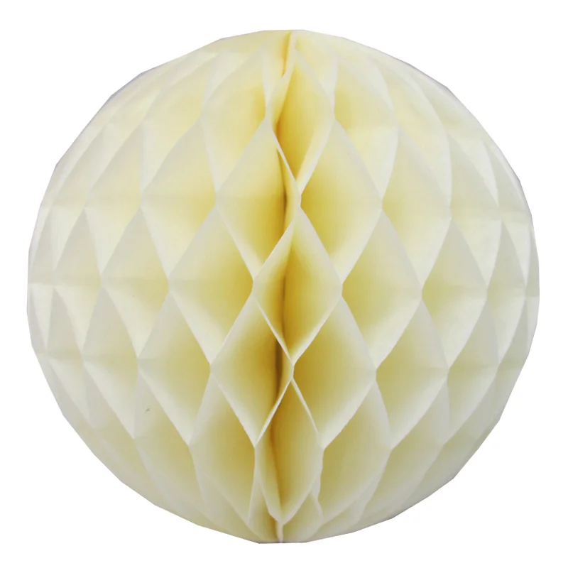 15PCS Blue Ivory Gold Paper Lanterns Pom Poms Honeycombs Party Decoration Set for Wedding Birthday Home Decor