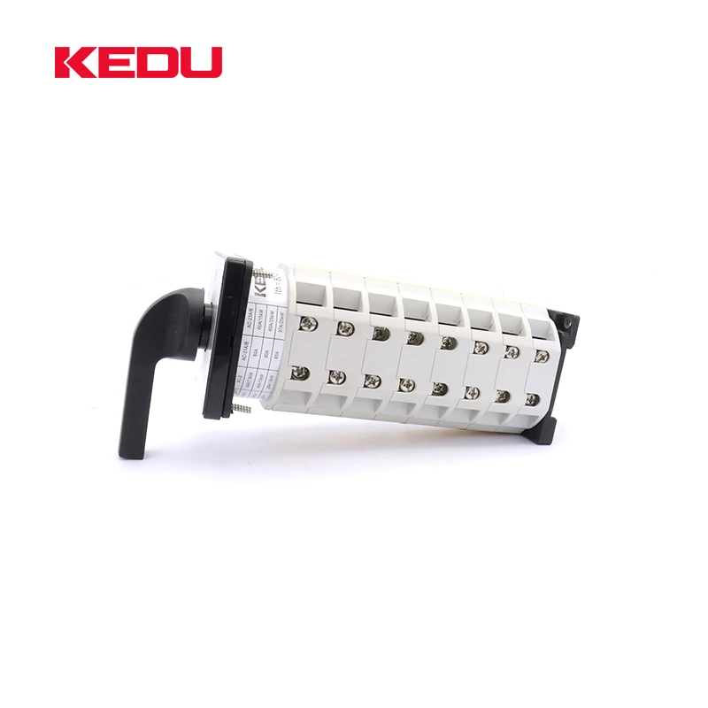 KEDU ZH-20 0-1-2 80A 3-позиционный поворотный кулачковый переключатель с CQC VDE UL CE 8 напольный