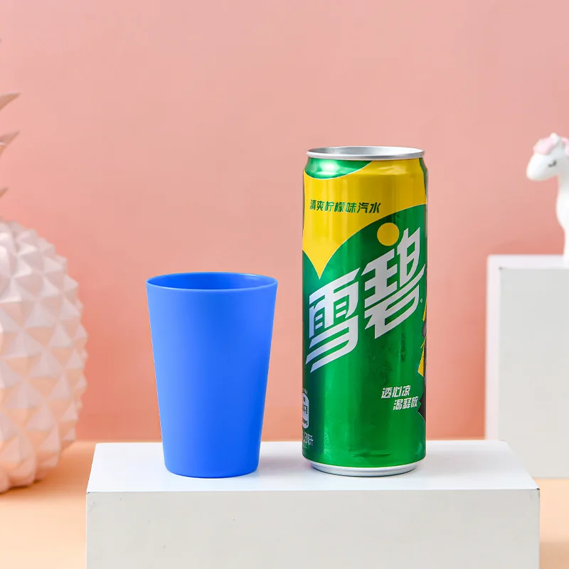 Colorful Mugs Plastic Cup Solid Color Children Catering Gargle Drink Coffee Mugs