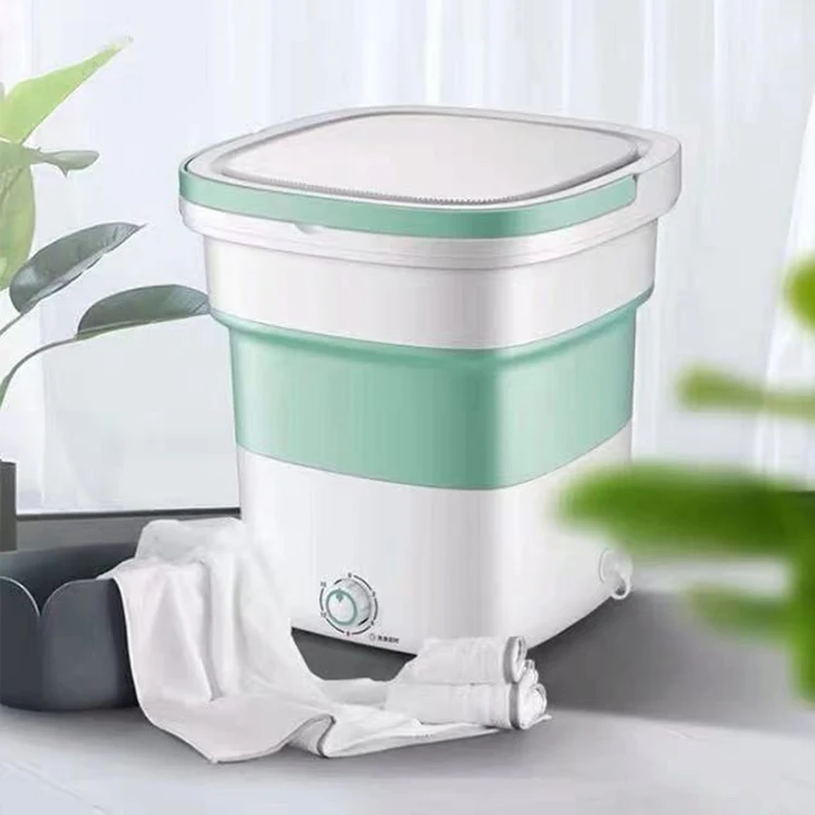 New Design Outdoor Folding Drying Silica Gel Electric Mini Portable Folding Washing Machine