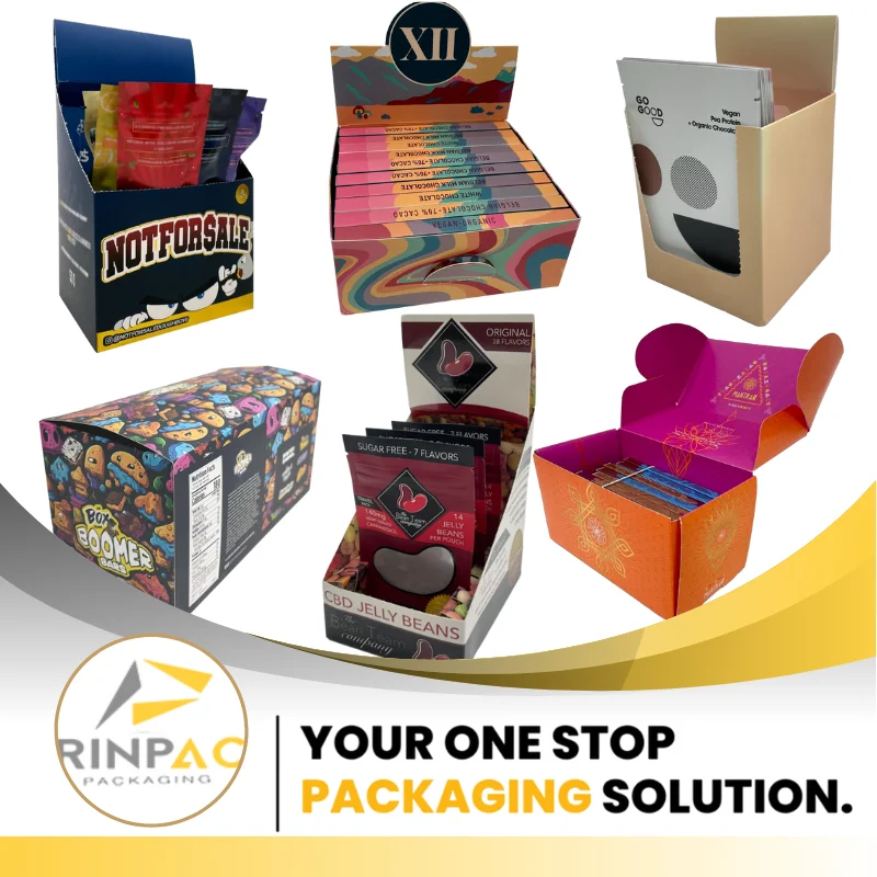 Custom Logo Rolling Wrap Leaf Display Box 3pcs 5pcs Leave Tobacco Paper Box