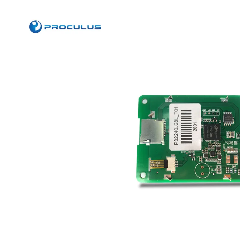 Proculus 2.8 inch China uart ODM lcd module screen tft display raspberry linux with touch panel for industrial equipment